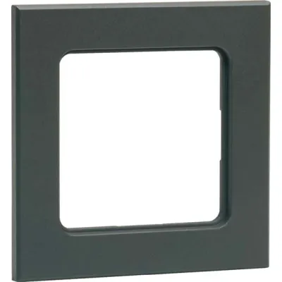 Peha Rahmen 1-fach 20.571.64 T | Kombi-Rahmen | Polycarbonat bruchfest | waagerecht/senkrecht | 83x83 mm | anthrazit