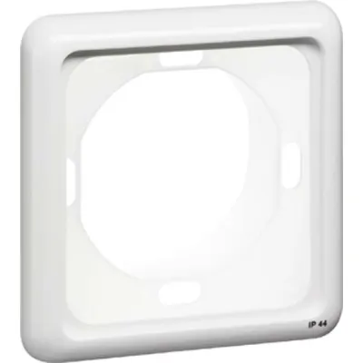 PEHA Kombi-Rahmen 1-fach 80.671 WU W | IP44 Dichtungsflansch | waagerecht & senkrecht | Thermoplast | 85x85mm