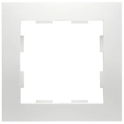PEHA Rahmen 1fach D 11.571.02 | Kombi-Rahmen Unterputz | 83x83 mm | Kunststoff | glänzend | reinweiß