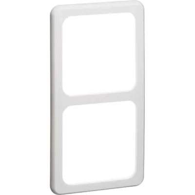 Peha Kombi-Rahmen 2-fach 80.672.02 | Unterputz | waagerecht & senkrecht montierbar | 81x152 mm | Duroplast | reinweiß