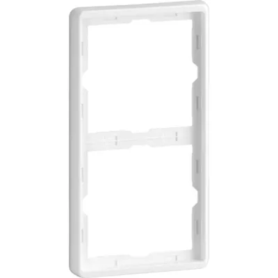 Peha Rahmen 2-fach D 95.572.19 | Kombi-Rahmen waagerecht & senkrecht | 81x152 mm | Kunststoff glänzend | tiefschwarz