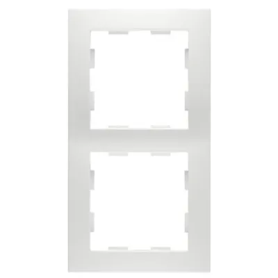 PEHA Rahmen 2fach Badora 11 D 11.572.02 | Unterputz Kombi-Rahmen | 83x154 mm | Thermoplast | glänzend | reinweiß