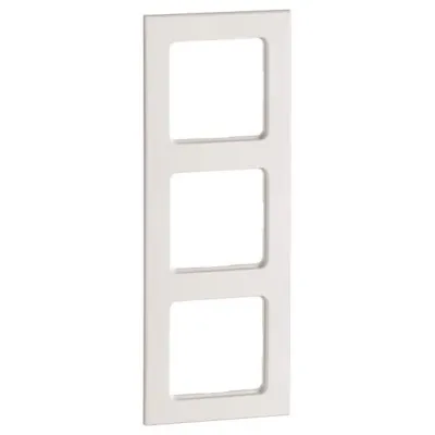 PEHA Kombi-Rahmen 00171311 | 3-fach Unterputz Aura Basis | Polycarbonat | 83x225 mm | waagerecht, senkrecht | Weiß