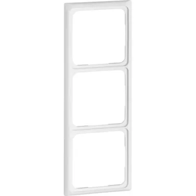 Peha Kombi-Rahmen 3-fach 80.573.03 | Unterputz & Geräteeinbaukanal | 81x223mm | Duroplast | RAL 1013 | cremeweiß