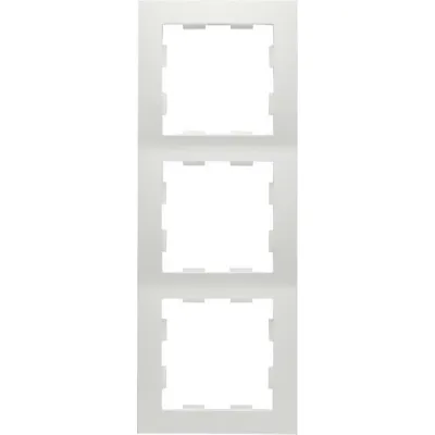 PEHA Rahmen 3-fach D 11.573.02 Badora | Unterputz Kombi-Rahmen | Kunststoff | 83x225 mm | glänzend | reinweiß