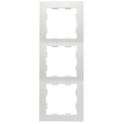 PEHA Rahmen 3-fach D 11.573.02 Badora | Unterputz Kombi-Rahmen | Kunststoff | 83x225 mm | glänzend | reinweiß