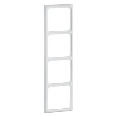PEHA Kombi-Rahmen 4-fach 80.574.02 | Unterputz-Montage | waagerecht & senkrecht | Duroplast | 81x294 mm | weiß