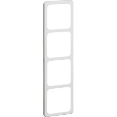 PEHA Kombi-Rahmen 4-fach D 80.674.02 | Unterputz & Gerätekanal | 81x294 mm | Kunststoff Duroplast | IP20 | reinweiß
