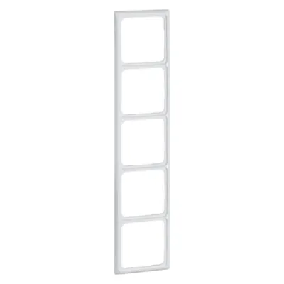 PEHA Kombi-Rahmen 5-fach D 80.575.02 | Schalterrahmen Unterputz | Kunststoff Duroplast | 81x365 mm | weiß RAL 9010