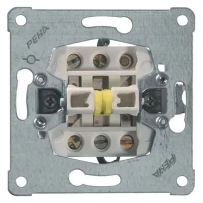PEHA Rollladen-Wippschalter D 616/4 UP | Jalousieschalter 1-polig | 10A 250V | elektrische Verriegelung | IP20