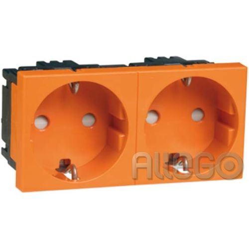 Bild: Peha SCHUKO-EB-Steckd.2-fach or 16A 250V 2- D 6212.33 EMS SI