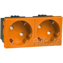Peha SCHUKO-EB-Steckd.2-fach or 16A 250V D 6212.33 EMS SI WI