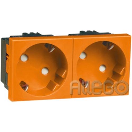 Bild: Peha SCHUKO-EB-Steckd.2-fach or 16A 250V D 6212.33 EMS SI WI