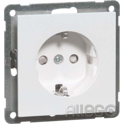 Bild: Peha SCHUKO-Steckdose alu 16A 250V 2-pol. D 20.6511.70