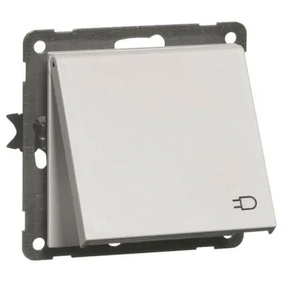 PEHA SCHUKO Steckdose D 20.6511.022 K | Unterputz | Klappdeckel | 16A 250V | 2-polig | Kunststoff | IP20 | reinweiß