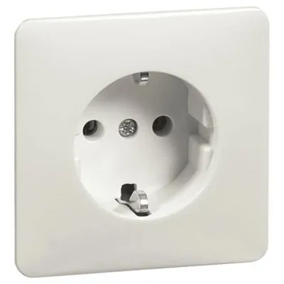 PEHA Steckdose SCHUKO D 80.6611 SI W | 16A 250V | Unterputz | Schraubklemmen | erhöhtem Berührungsschutz | cremeweiß