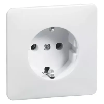 Peha SCHUKO Steckdose D 80.6511 W | Unterputz | 16A 250V | Steckklemmen | IP20 | Kunststoff | halogenfrei | weiß