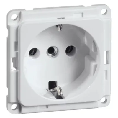 Peha SCHUKO Steckdose D 6711.02 | 16A 250V | Schraubklemmen | Aufputz | Compacta | Kunststoff matt | reinweiß