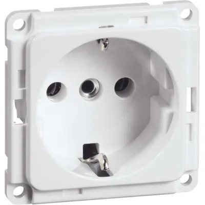 Peha SCHUKO Steckdose D 6711.02 | 16A 250V | Schraubklemmen | Aufputz | Compacta | Kunststoff matt | reinweiß