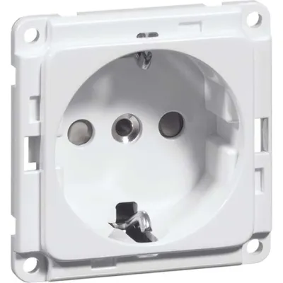 PEHA SCHUKO Steckdose D 6711.19 SI | 00617211 | 1-fach | Typ F | Schraubklemmen | Thermoplast | IP20 | schwarz