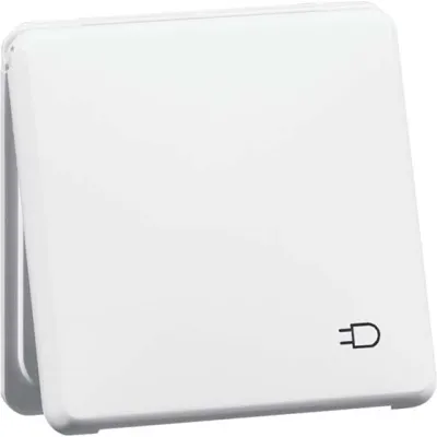 PEHA Steckdose D 80.6611 K WU W | SCHUKO UP IP44 | 2-polig | Klappdeckel | Schraubklemmen | bruchfest | weiß