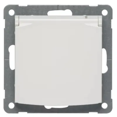 PEHA Steckdose SCHUKO D 11.6611.02 K | Unterputz | Klappdeckel | 16A 250V | IP20 | thermoplastisch | weiß RAL 9010