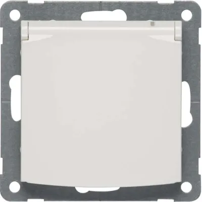 PEHA Steckdose SCHUKO D 11.6611.02 K | Unterputz | Klappdeckel | 16A 250V | IP20 | thermoplastisch | weiß RAL 9010