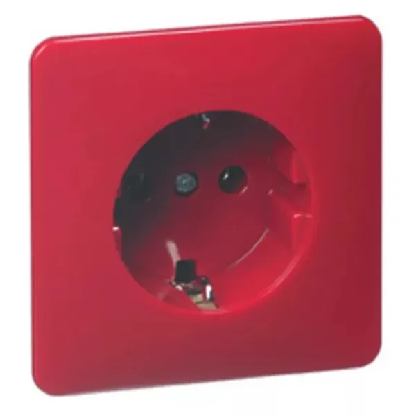 Peha SCHUKO-Steckdose D 80.6511 ROT | Unterputz | Steckklemmen | 16A 250V | EDV geeignet | Kunststoff Duroplast | Rot