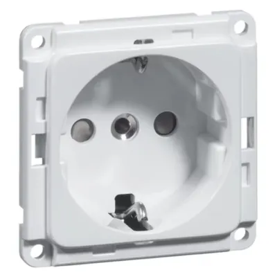 PEHA Steckdose SCHUKO D 6711.70 SI | 1-fach | Schraubklemmen | erhöhter Berührungsschutz | IP20 | Aluminium