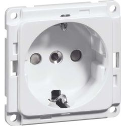 PEHA Steckdose SCHUKO EB,erh.Berührs.,alu D 6711.70 SI