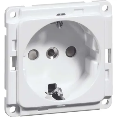 PEHA Steckdose SCHUKO D 6711.70 SI | 1-fach | Schraubklemmen | erhöhter Berührungsschutz | IP20 | Aluminium