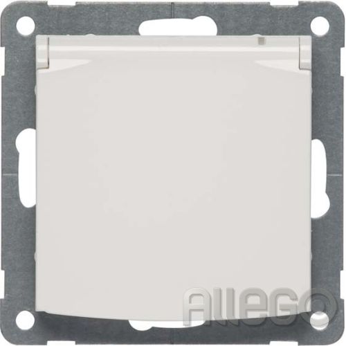 Bild: Peha Steckdose SCHUKO, reinweiß Klappdeckel D 11.6511.02 K