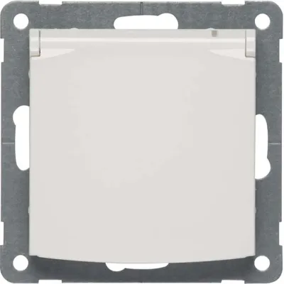 PEHA Steckdose SCHUKO D 11.6511.02 K | Unterputz | Klappdeckel | bruchfest | Steckklemmen | 16A 250V | reinweiß