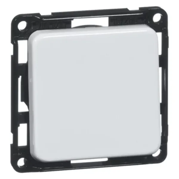 PEHA Wipptaster D 750.19 | 1-polig | Unterputz | Compacta | Schließer | 10A 250V | glänzend | tiefschwarz