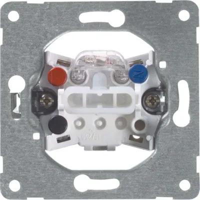 Peha Taster 1-polig mit Kontrolllicht 550 GLK | Unterputz | 10A | Schliesser N-Klemme | IP20 | Halogenfrei