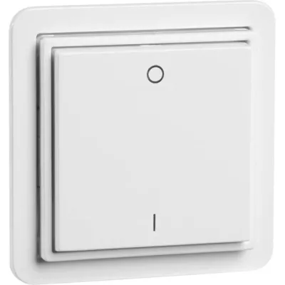 PEHA Wandsender D 80.450.02 FU-BLS | 2-Kanal Funkbus | Easyclick | Aufputz | Thermoplast | reinweiß RAL 9010