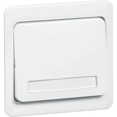 Peha Wippe 80.640.02 NA | Schalter/Taster Einsatz | Beschriftungsfeld 58x49 mm | Duroplast | reinweiß RAL 9010