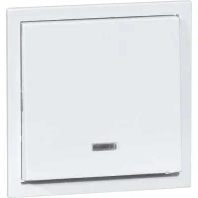 PEHA Wippe für Schalter 20.540.02 GLK | Kontrollwippe mit Linse | 500er Grundelement | Thermoplast | reinweiß RAL 9010