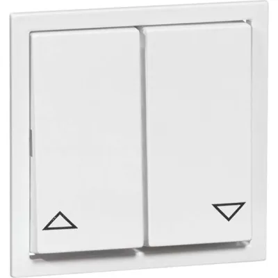 PEHA Wippe D 20.644.02 | für Jalousieschalter & Doppeltaster 600er | Symbol Pfeile | Schraubanschluss | reinweiß