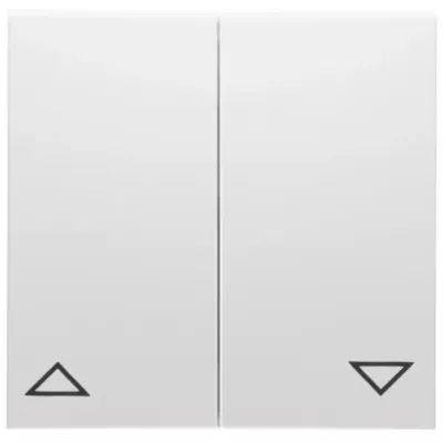 PEHA Wippe Badora 11 D 11.544.02 | Serientaster Jalousieschalter | Symbol AUF/AB | Thermoplast | reinweiß