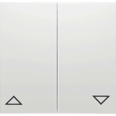 PEHA Wippe Badora 11 D 11.544.02 | Serientaster Jalousieschalter | Symbol AUF/AB | Thermoplast | reinweiß