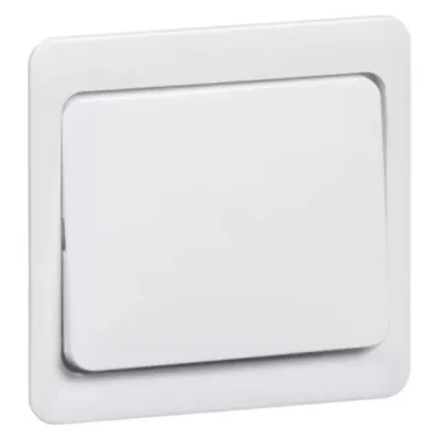 PEHA Wippe 80.640.02 | Schalterabdeckung für Wechsel-/Kreuzschalter & Taster | 58x49 mm | Duroplast | reinweiß