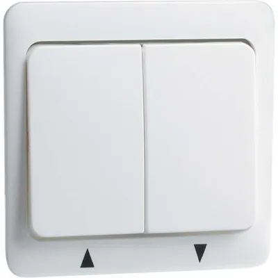 PEHA Wippe 80.644.02 | Schalterabdeckung für Kombinationen | Symbol AUF/AB Pfeile | 58x49 mm | Duroplast | reinweiß