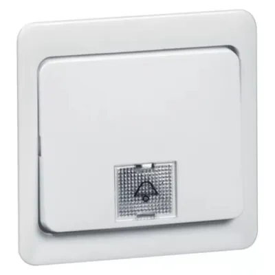 PEHA Wippe Schalter 80.655.02 | Kontrollwippe für Wechsel- & Kreuzschalter | Symbolauswahl | 58x49mm | Duroplast | IP20