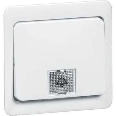 PEHA Wippe Schalter 80.655.02 | Kontrollwippe für Wechsel- & Kreuzschalter | Symbolauswahl | 58x49mm | Duroplast | IP20