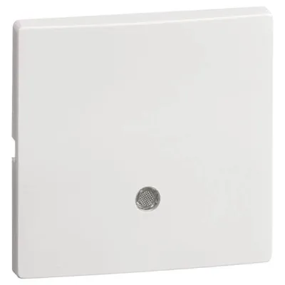 PEHA Wippe D 95.540.03 GLK | Kontrollwippe Schalter/Taster 500er Serie | mit Linse | glänzend | Kunststoff | weiß