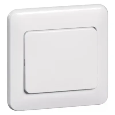 Peha Wippe 80.640 V W | Schalterabdeckung für Wechsel-, Kreuzschalter, Taster | 58x49 mm | Duroplast | glänzend | weiß