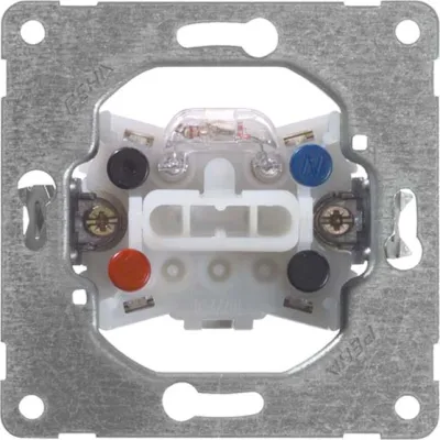 PEHA Wippschalter 00192611 | Wechselschalter Unterputz mit Kontrolllicht | 10A 250V | N-Klemme | IP20 | Messing