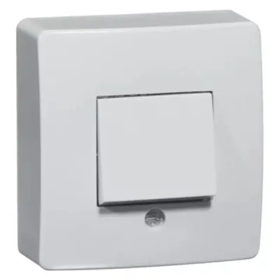 Peha Wippschalter H 626 00250621 | Wechselschalter Aufputz IP20 | 10A 250V | 1-fach | Duroplast | weiß