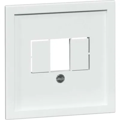 PEHA Zentralplatte TAE | 20.610.02 / 00114211 | für TAE-, UAE/TAE-Dosen | bis 3 Anschlüsse | Thermoplast reinweiß